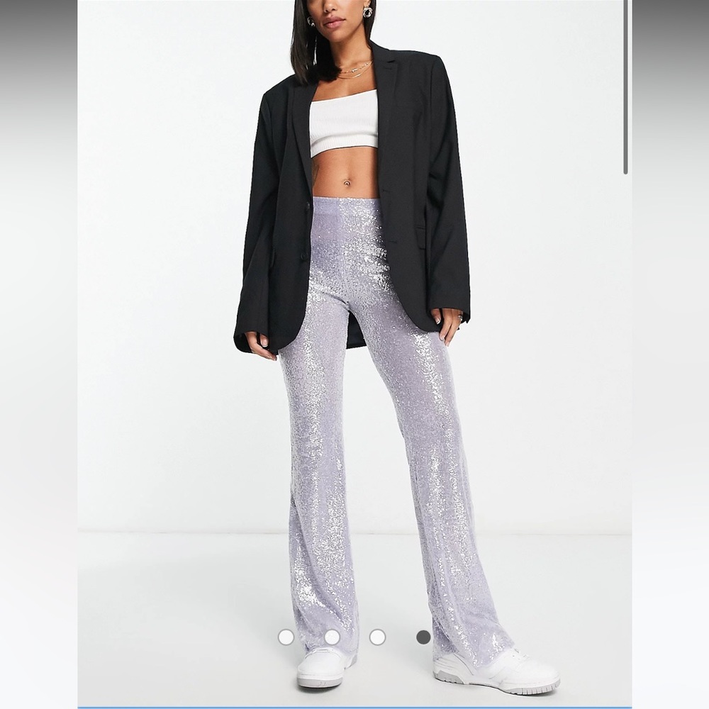 Sequined Flare Pants